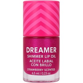Aceite Labial Hidratante con Brillo Lip Oil – Tono Dreamer 6.5 ml Acabado Gloss, Aroma a Fresa, Brillo Rosa Metálico
