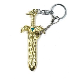 Saya with Dragon Sword Keychain [Gold]