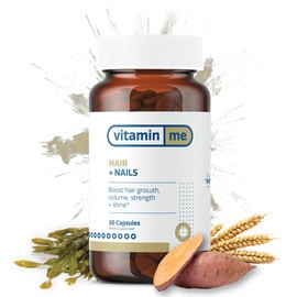 VitaminMe - Hair Growth + Nails Vitamin | Zinc, Biotin, B-vitamins and Kelp | Reduces hair loss and thinning | All-natural supplement | Hair growth complex supplement for women | Extra strength | 30 Capsules