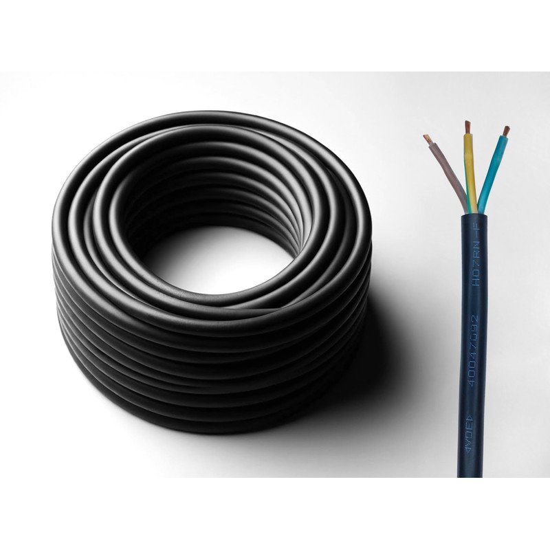 Heavy Duty Flexible Rubber Power Cable, 3 Core, 1.5mm² /