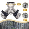 2-Way Brass Tap, Garden Hose Diverter with Separate Switch and