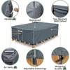 Outdoor Furniture Cover Waterproof, Outdoor Sectional Cover, 500D Heavy Duty,