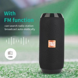 T&G TG117 Wireless Speaker Portable Bluetooth Speaker for IOS and Android (Black)