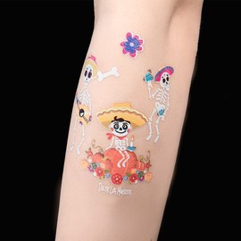 Minhwa Shop Halloween Tattoos Glow-in-the-Dark Stickers Tattoo Transfers Party Props / 민화샵 할로윈 타투 야광 스티커 문신 판박이 파티 소품