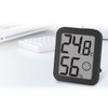 Shinwa 73248 Sokutei Digital Temperature and Hygrometer, Environmental Checker, Black
