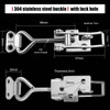 TONAUP Tension Lock Stainless Steel Set, 6 Pieces M5 Small