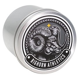 Bighorn Athletics Silver Tin Can Holder, Medium | Holds 8-rolls of 0.3-Inch Athletic Finger Tape | Tape Not Included