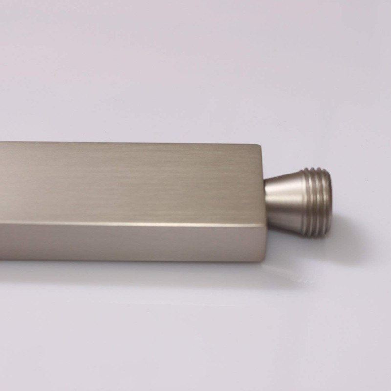 Square Solid Brass Hand Held Shower Head With Wall Connector