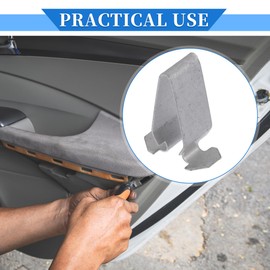 VekAuto 12 Pcs Car Body B-Pillar Trim Panel Clip Compatible for Volkswagen Passat 1998-2010, Durable Metal Silver Tone Interior Trim Mounting Bracket Clips