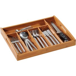 Kesper 17187 Cutlery Drawer 38 x 32 cm x 4 cm Bamboo