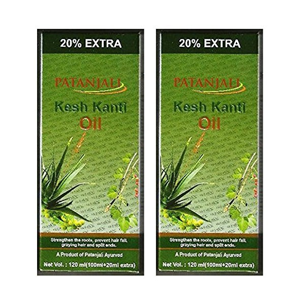 2 x Patanjali Kesh Kanti Hair Oil 100ml (Pack of 2)