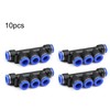 PK-12(12mm) OD Quick Release Connectors Manifold，Inline Manifold Union Fittings, Air