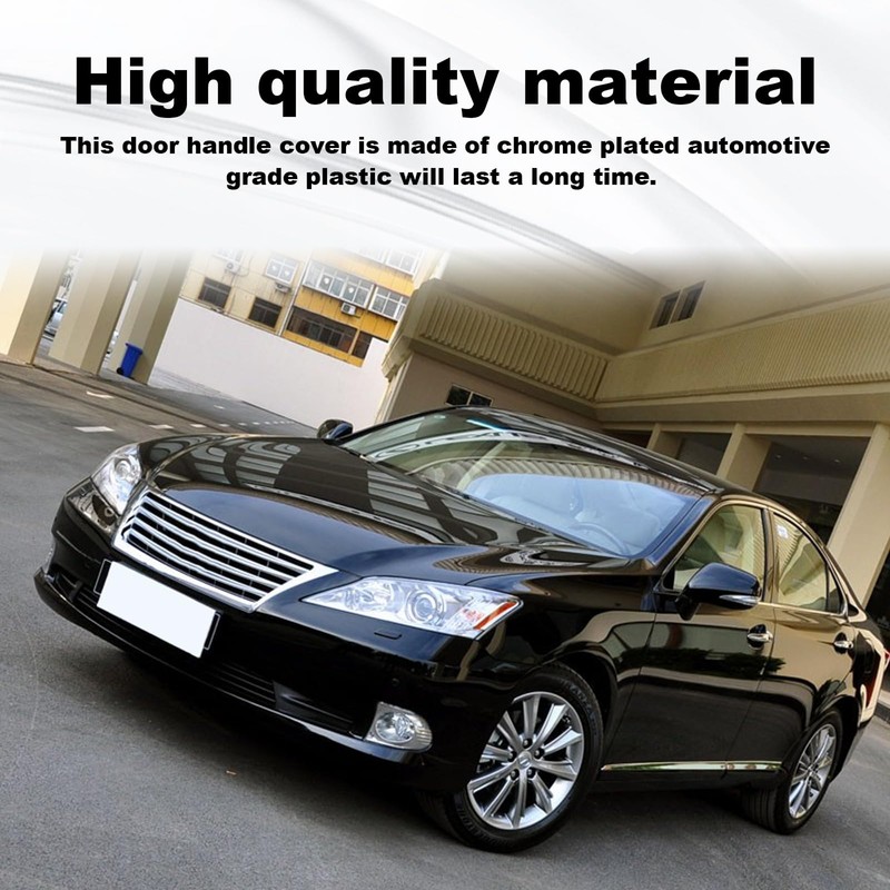 Door Handle Cover Cap Chrome Plated Compatible with Lexus ES350