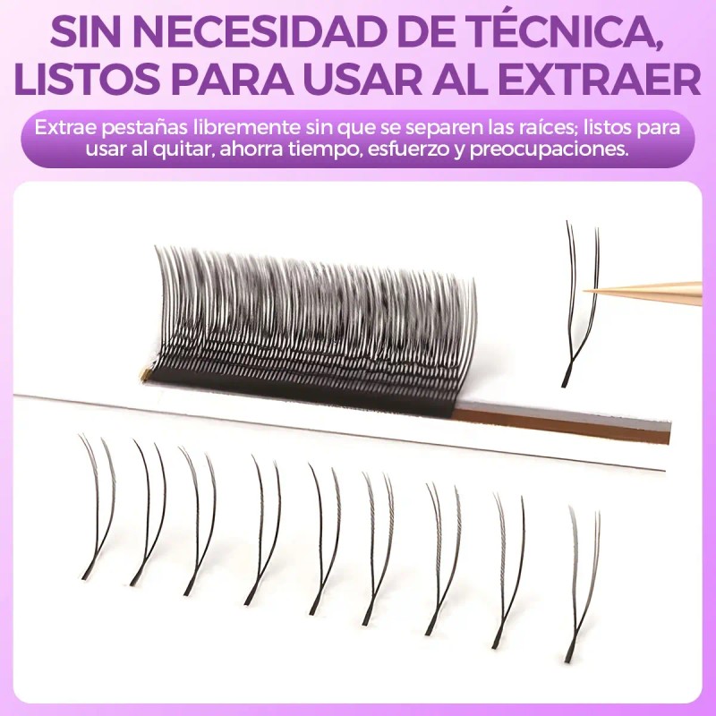 Blister Extensiones De Pestañas Itntfn U-shaped Yy Lash
