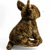 Carl Dick Pitbull sitting brown 30cm. Plush Toy, Soft Toy,