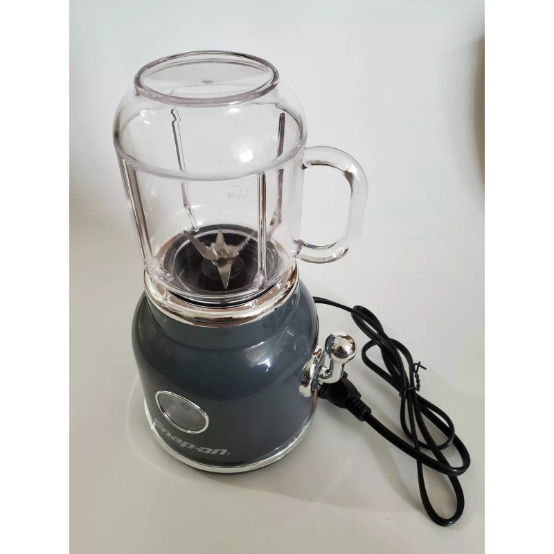 Snap-On Tools GRAY RETRO Smoothie Maker SSX21P137 W/Bottle & Straw