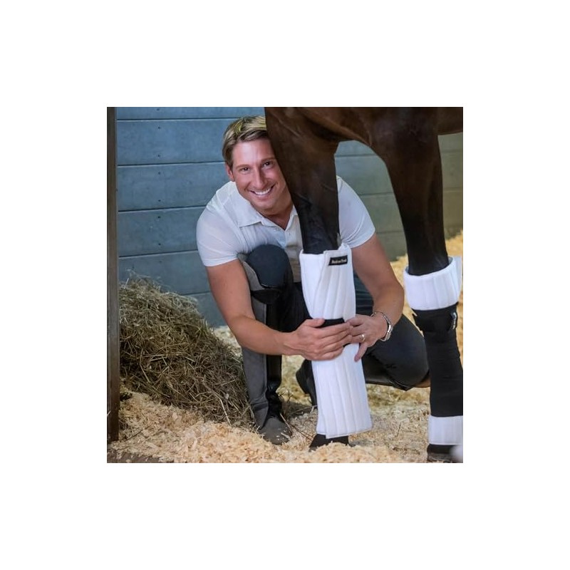 Back on Track bandage Scandic PK black ribbed structure Welltex,