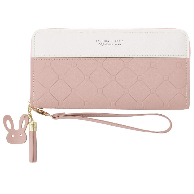 Kinshuu Women's Long Wallet, Large Capacity, Card Slot, Coin Purse,