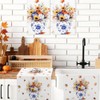 Toallas de cocina para otoño, florero floral, girasol, calabaza