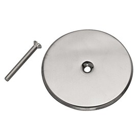 Oatey 42783 Flange Cover, 6 in Dia, Stainless Steel, Chrome Plated Screw, 6-Inch
