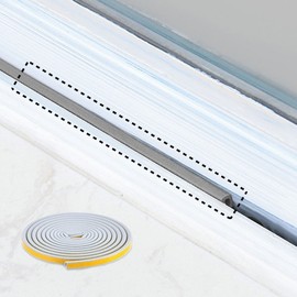 Entrance Door Rubber Seal, Window Gap Blocker, Draft Stopper 4mm 5M Door Gap Rubber E-Type - 4mm 6ea