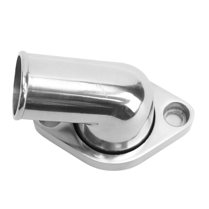 Water Neck Thermostat Housing 8459BK 15° Swivel Silver Thermostat Housing