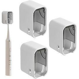 Porta Cepillo de Dientes para Baño Pared - 3 Piezas con Ventilación, Funda Impermeable, Sin Perforación, Protector y Organizador de Cepillos de Dientes para Baño y Dormitorio