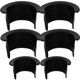 6pcs Billiards Table Pocket Liner 4 Corner Pool Table Pocket Liners Replacement Billiards Liners Replacements for Bar Pool Table Plastic Black 1.96 * 1.96 * 1.96inch