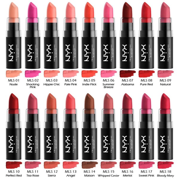 6 NYX Matte Lipstick - MLS "Pick Your 6 Color" *Joy's cosmetics*