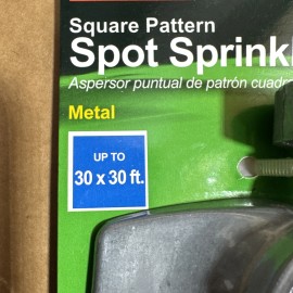 Do It Best Best Garden Metal 30 Ft. Dia. Spot Stationary Sprinkler, Metallic / Blue 724434