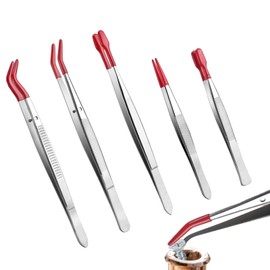 Precision Tweezers for Crafts,Anti-Static Jewelry-Making Tool - Stainless Steel Straight Tweezers for Electronics, Beauty Work, Jewelry Making