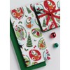 Design Imports Kitchen Towel Set of 2 Holiday Santa Paws