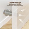 Mousike 4.5" Silver Door Stops for Bottom of Door (4