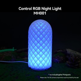 BambooSegD Remote Control RGB LED Lamp Kit 001 for Bambu Lab Multicolor RGB Includes Button Battery Makerworld 3D Printed DIY Hardware Model Spare Parts 5V USB Powered (3)