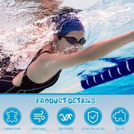 Bonuci 24 Pieces Cloth Elastic Swim Cap Bulk Comfortable Fabric Swimming Hat Elasticity Swimming Pool Cap Lightweight Bathing Caps for Women Men Kids Multi Color Unisex, Not Waterproof