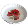 Poppy Pattern 25cm Ceramic flan Quiche Dish