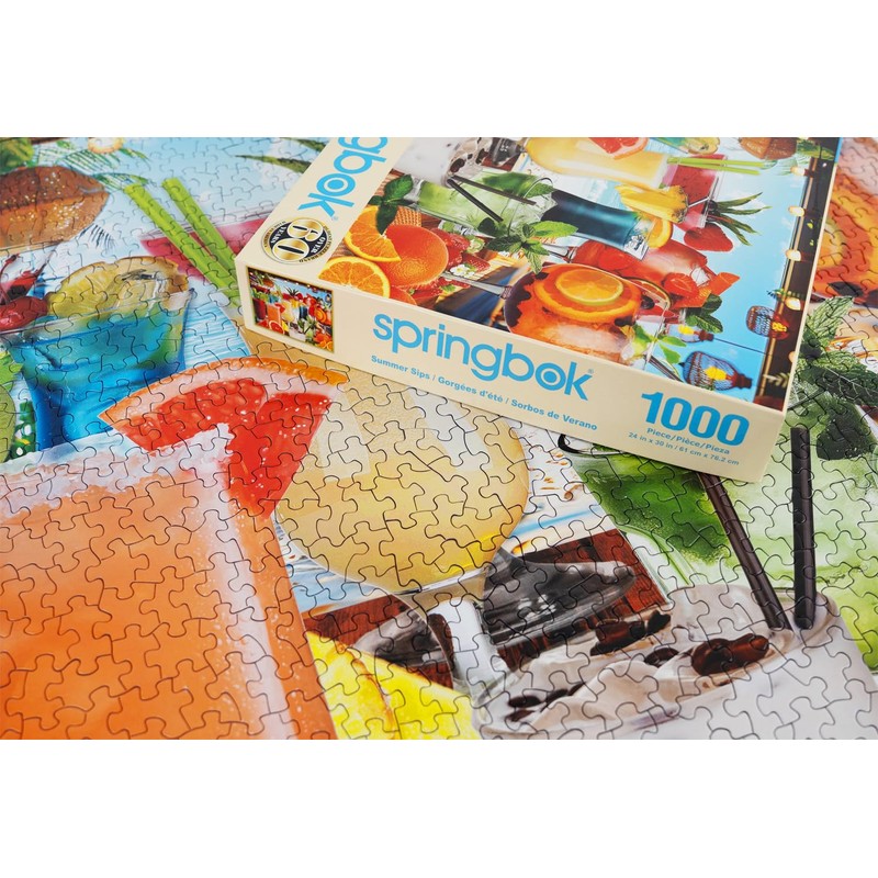 Springbok Summer Sips 1000 Piece Jigsaw Puzzle for Adults -