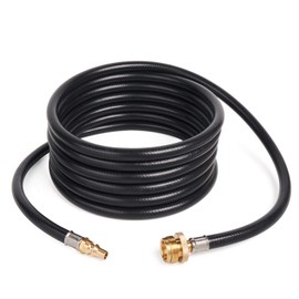 GASPRO 15FT Quick Connect Propane Hose for RV to Grill, Propane Hose Adapter for 1 LB Throwaway Bottle and 1/4" Female Quick Connect