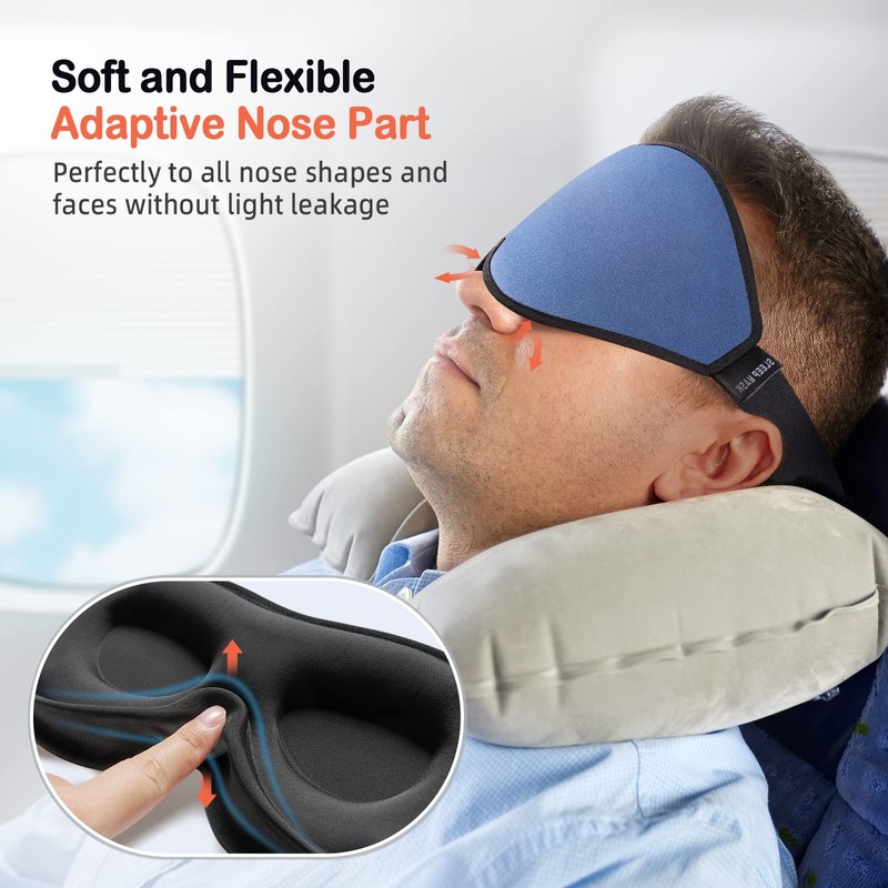 LitBear Sleep Masks, Light Blocking Eye Mask Sleeping for Women