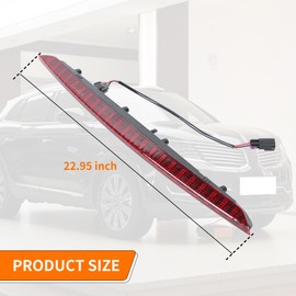 ASSZOZB FA1Z-13A613-AB 3rd Brake Light with Bulb and Wiring Harness, Compatible with 2016 2017 2018 Lincoln MKX LED Brake Lights High Mount Brake Light Replace # FA1Z13A613AB