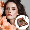 Lidschattenpalette mit Makeup-Pinseln, Eyeshadow Palette, 18 Hochpigmentierte Matt und Schimmernde,