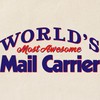 CafePress World's Most Awesome Mail Carrier Tote Bag Reusable Natural