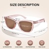 ZESAKER Bifocal Reading Sunglasses for Women Men Stylish Outdoor UV