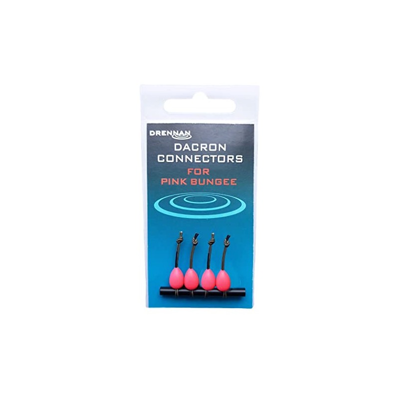 Drennan Dacron Connectors: Pink 14-16