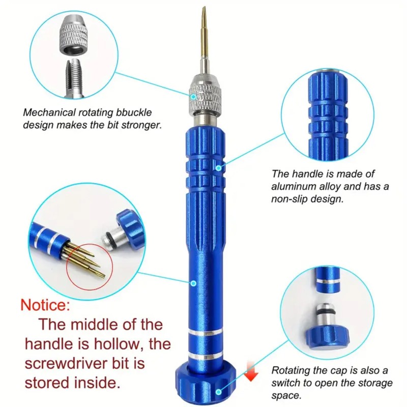 Opening Repair Tool Kit Screwdriver Set (Blue)