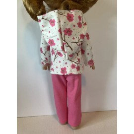 Handmade Floral Hoodie Pants Fits 14.5 AG Wellie Wishers Glitter Girls Doll Clothes New