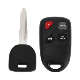 X AUTOHAUX 313.8MHz KPU41805 Keyless Entry Remote Ignition Transponder Key Fob for Mazda 6 2003-2005 for Mazda RX-8 2004-2008 63 80 Chip 4 Buttons