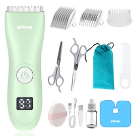 zuxify zuxify Baby Hair Clippers, Quiet Professional Hair Clippers for Kids, Hair Cutting Kits with LCD Display, Safe Ceramic Blades, Waterproof Rechargeable Trimmer for Autism Children and Infants