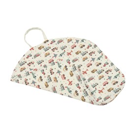 Cartoon Transportation Pattern Baby Lounger Cover, Unisex Plane Car Train Stars Removable Infant Newborn Snug Fit Floorseat Sleeping Lounger Slipcover for Boys Girls Lounger Pillow,Cover Only