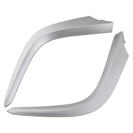 Osompar Lower Center Dashboard Trim Strip 2pcs Compatible with 2009 2010 2011 2012 2013 Toyota Corolla Replaces 55433-02140 55432-02220 Silver White Left Right Side